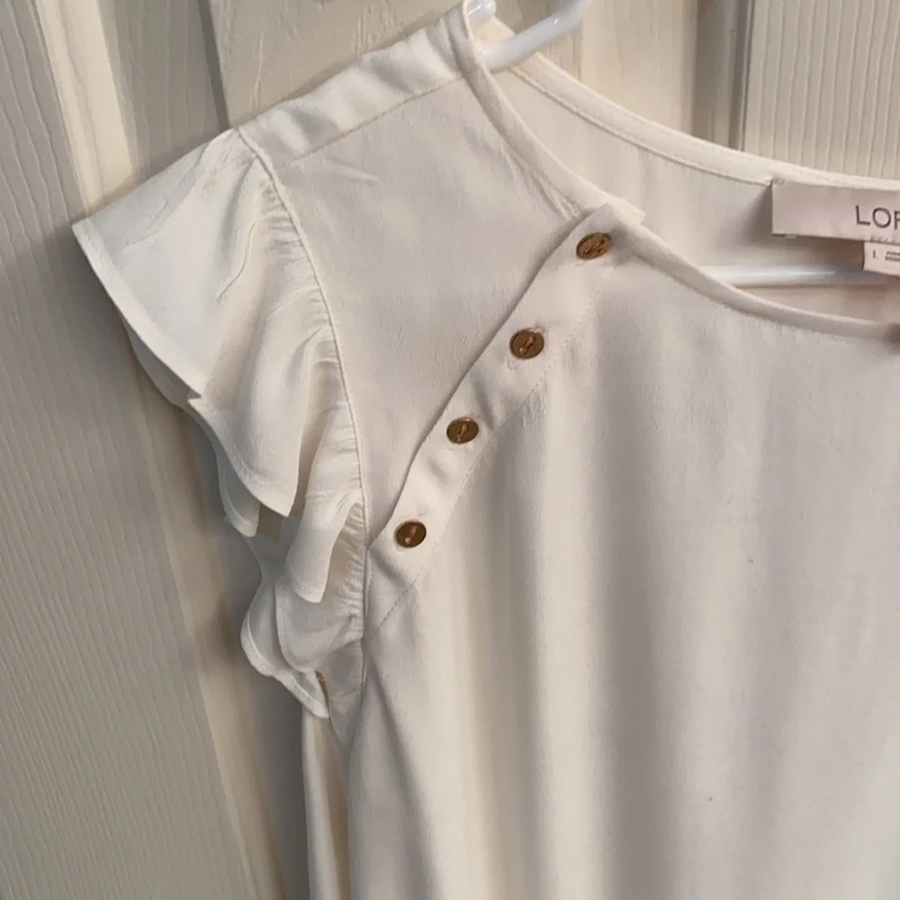 Loft Ruffle Sleeve Blouse - Large - Picture 3 of 13